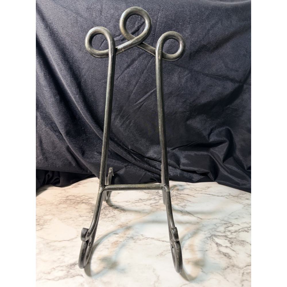 Cast Iron Large Display Stand Easel Heavy ~Platter, Plate, Art,  Book 15" (2870)